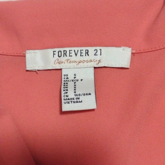 Forever 21 crop blouse size small - Picture 2 of 2